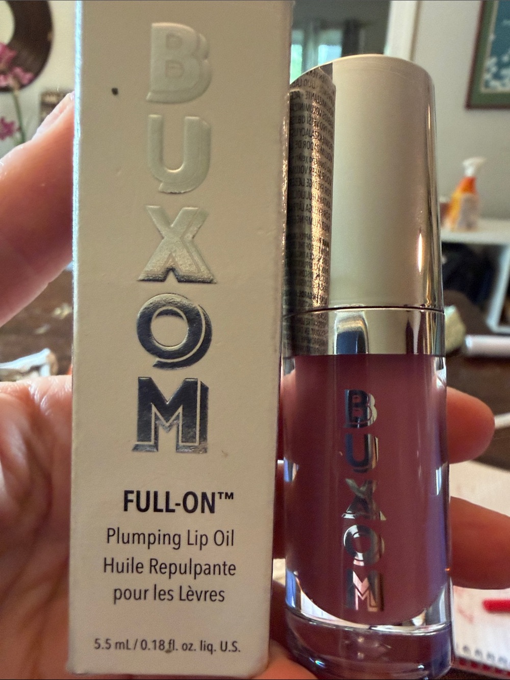 BUXOM Full-On Plumping Lip Oil — Dolly Mauve Rose NIB 👄